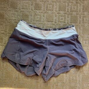 Lululemon gray/purple shorts